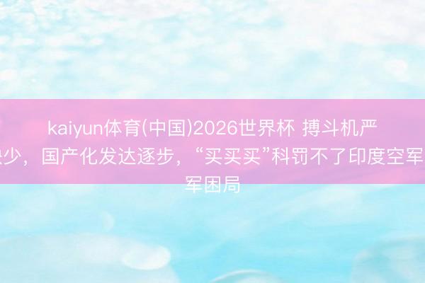 kaiyun体育(中国)2026世界杯 搏斗机严重缺少,国产化发达逐步,“买买买”科罚不了印度空军困局