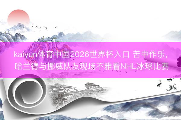 kaiyun体育中国2026世界杯入口 苦中作乐， 哈兰德与挪威队友现场不雅看NHL冰球比赛