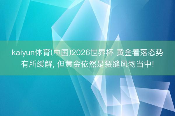 kaiyun体育(中国)2026世界杯 黄金着落态势有所缓解， 但黄金依然是裂缝风物当中!